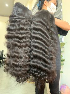 Perruque ondulée en cheveux humains vierges Remy vietnamiens, sans nœuds ni perte, trame simple, extensions Ocean, toutes couleurs, teintables - Product Image 5