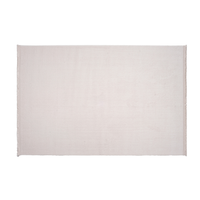 Tapis en tricot acrylique moderne Akra White Cream, lavable, 6 mm, doux, tissé, antidérapant, résistant à la décoloration, isolation thermique, pour sol domestique