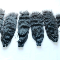 Mèches de cheveux humains Remy non traités, alignées sur la cuticule, avec dentelle frontale, ondulées douces, double trame, cheveux indiens bruts de la meilleure qualité, ondulations profondes/lâches