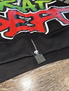 Sweat-shirts à capuche pour hommes avec logo personnalisé OEM, 100% coton, double poche, coupe ample, surdimensionné, polaire d'hiver, broderie 3D, écologique - Product Image 3