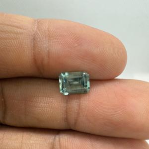 Piedras preciosas sueltas de corte esmeralda de alta calidad, lote de corte facetado, mayorista de Aguamarina azul Natural, joyería pulida a mano - Product Image 1