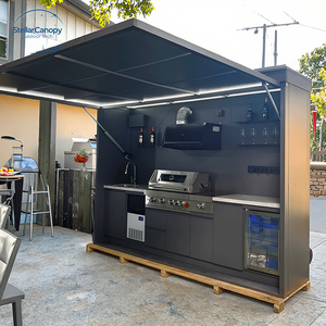 Fabbricazione professionale <span class=keywords><strong>cucina</strong></span> per feste all'aperto con tetto nuovo arrivo barbecue isola Cabinet - Product Image 6