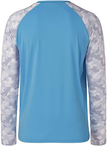 Chemises de pêche pour hommes à manches longues, protection UV, grande taille, respirantes, en polyester, impression par transfert thermique, personnalisables - Product Image 5