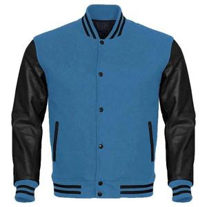 Veste universitaire brodée, nouvelle collection de vestes universitaires de baseball, manches en cuir, corps en laine - Product Image 3