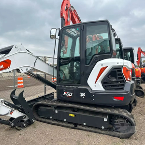 Excavadora usada en buen estado, modelo E60 Bobcat, de 5 a 6 toneladas, con cucharón y excavadora, también viene con garantía. - Product Image 5