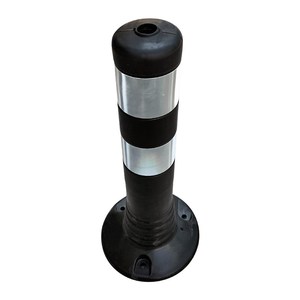 แผ่นกั้นจราจร TPE สีดำเงาแบบยืดหยุ่น ขนาด 8x45 ซม. ป้องกันรังสียูวี ผลิตภัณฑ์เพื่อความปลอดภัยในการจราจร ยี่ห้อ Ileritraffic รุ่น 22018 UB R น้ำหนัก 0.73 กก. - Product Image 2