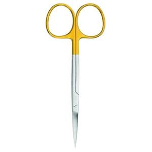 Ciseaux à Iris professionnels de qualité supérieure, ciseaux à Iris incurvés en acier inoxydable or ciseaux chirurgicaux à pointe Fine Supercut - Product Image 4