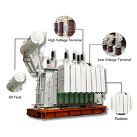 Transformateur de puissance pour sous-station industrielle 110 kV, 40-63 MVA, vers 33 kV ou 11 kV, 50 Hz ou 60 Hz, OLTC, immergé dans l'huile, ONAF, IEC 60076