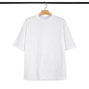 2025 Design de logo personnalisé t-shirt pour hommes 100% coton t-shirt lourd luxe qualité goutte épaule noir t-shirt pour hommes - Product Image 4