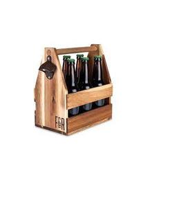 Élégant en bois Caddy vin bière et porte-couverts avec support de cuillère stockage de papier de soie pour la cuisine boîte emballée - Product Image 3