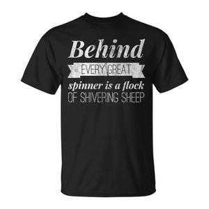 Derrière chaque grand tisseur, se trouve un bétail d'agneaux tremblants - T-shirt - Product Image 1