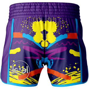 Shorts de MMA BJJ Sin Gi de Doble Capa con Forro de Compresión, Corte Alto con Abertura, Tejido Duradero, Suave y Transpirable - Product Image 2