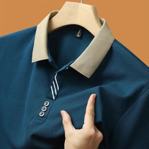 Polos d'été décontractés pour hommes Nouvelle mode T-Shirt à manches courtes de luxe respirant Polos pour hommes Tops de haute qualité Vêtements pour hommes - Product Image 2