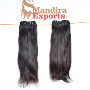 Cabello virgen crudo sin procesar 100%, Color Natural negro, cutícula recta libre de tengle, cabello humano de templo indio alineado, ondas naturales - Product Image 3