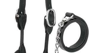 Marrón venta al por mayor ODM CABALLO HALTER CUERO SUAVE AJUSTABLE CUERO GENUINO CABALLO HALTER DE ACERO INOXIDABLE DE LA INDIA - Product Image 5