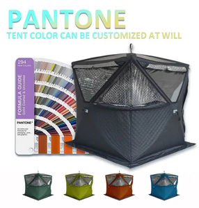 Portable Sauna Tente Lit Trois Couches Isolation Imperméable Hiver Pêche Sur Glace Pop Up Camping En Plein Air Hiver Tentes À Vapeur - Product Image 2