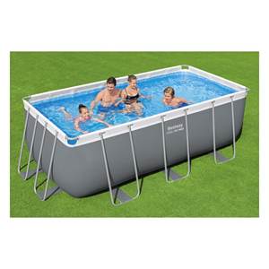 Pour piscine Bestway avec pompe filtrante (412x201x122cm) pour 3-4 personnes POWER STEEL Gris 56456 pour une expérience piscinale optimale - Product Image 4