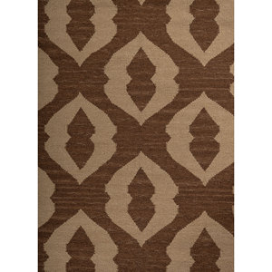 พรมขนสัตว์อินดัสบาร์ แอ็บสแตรคท์ สีเบจ-น้ำตาล ทอแบบเรียบ สำหรับบ้าน ขนาด 4 เมตร รูปทรงสี่เหลี่ยมผืนผ้า สำหรับห้องโถง พรมห้องนั่งเล่น พรมปอกระเจา รุ่น SDWL-676 - Product Image 2