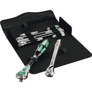 Wera KK Zyklop MS1 8-Piece Ratchet <b>Set</b> with Folding Case - Product Image 1