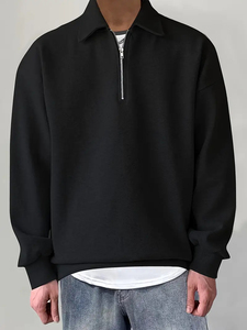 Servicio OEM Logotipo personalizado Sudadera con capucha personalizada de lana de alta calidad Su propio diseño y logotipo Sudadera con capucha de manga larga con cremallera para hombres - Product Image 6