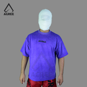 Camiseta de Algodón 100% Vintage Oversize con Lavado Ácido para Hombre, 240GSM, de Alto Gramaje, Transpirable, de Secado Rápido, Cuello Redondo, con Letra Bordada, Venta al por Mayor - Product Image 1
