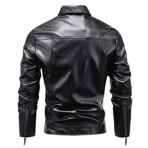 Chaqueta para Hombre, Diseño de Punto Bordado de Alta Calidad, Chaqueta de Cuero Ligera, Chaqueta para Hombre, Mejor Precio al por Mayor - Product Image 4