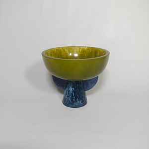 Mustique Pedestal Frutero grande y juego de servidores Estilo japonés Artesanía de resina 3D Material sostenible para bodas - Product Image 5