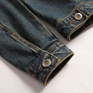 2025 veste en jean pour hommes au design personnalisé avec motif camouflage Logo avant des services OEM de haute qualité pour le printemps - Product Image 4