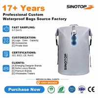 SINOTOP 25L 500d Pvc Bâche Premium Polyester Randonnée Sac À Dos Étanche pour Alpinisme avec Bretelles Réglables