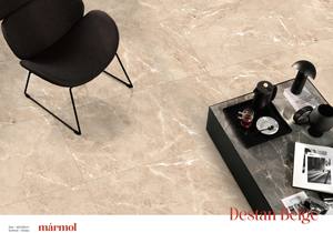 DESTAN, diseño europeo moderno, baldosas de porcelana esmaltada Beige, Interior brillante de 600x1200mm para baño, antibacteriano, antideslizante - Product Image 3