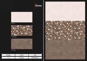 Carreaux muraux en céramique 300x600mm pour salle de bain et cuisine, finition brillante ou mate, surface sculptée effet sucre, design mural intérieur luxueux - Product Image 4