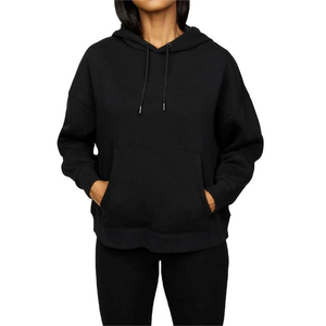 Sudadera con Capucha Unisex de Algodón 100%, 380g, para Hombre, Invierno, Lisa, con Estampado de Serigrafía, Bolsillo, Logotipo Personalizado, en Blanco - Product Image 1