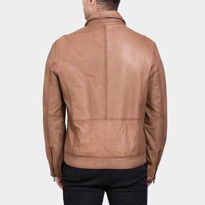 Chaqueta de Piel de Oveja de Alta Calidad para Hombre, Nueva Colección, Cierre de Cremallera Impermeable, Tela de Lona Personalizable - Product Image 2