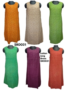 Vestido largo de algodón de Color liso, bohemio, indio, elegante, moda de verano, informal - Product Image 3