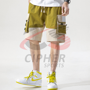 Pantalones cortos cargo de utilidad de fabricación OEM para hombre, ropa de calle, pantalones cortos con múltiples bolsillos, Bermudas, pantalones cortos cargo de nailon para hombre - Product Image 3