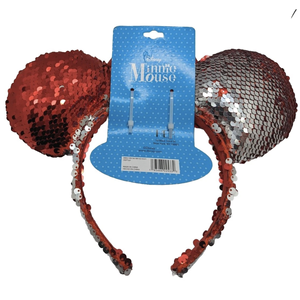 OEM/ODM Customizable Mickey Minnie <b>Mouse</b> Sequin Bow Headbands Polka Dots Hair Accessory Direct Factory Price - Product Image 1