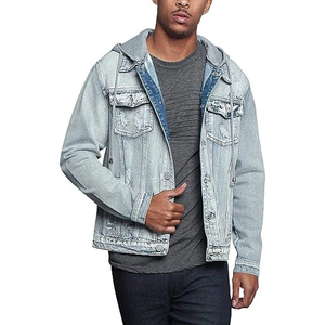 Veste en jean chaude d'hiver conçue sur mesure en gros Vêtements de rue respirants pour hommes - Product Image 1