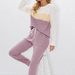 El chándal informal de mujer de calidad superior más vendido para invierno Color sólido cómodo a la venta - Product Image 4