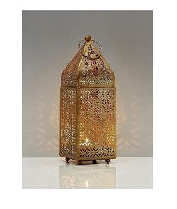 Exquisitas linternas de latón antiguo hechas a mano con paneles de vidrio para un aspecto nostálgico y clásico - Product Image 1