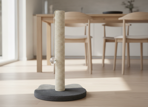 "High-quality premium <b>cat</b> <b>scratching</b> <b>post</b> with a rattle toy by Amistar, <b>for</b> <b>cats</b> and kittens of all ages and sizes." - Product Image 3