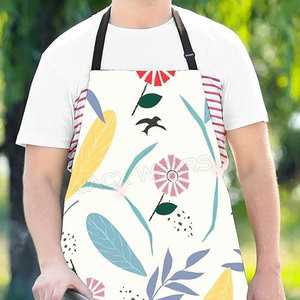 Delantal de babero de cocina de algodón 100% de calidad superior logotipo personalizado sin mangas Uso de limpieza de cocina - Product Image 4