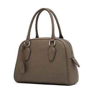 Precio de fábrica al por mayor Bolso de mujer Primera capa de cuero genuino Bolso Boston Cremallera Simple Moda Señoras - Product Image 6