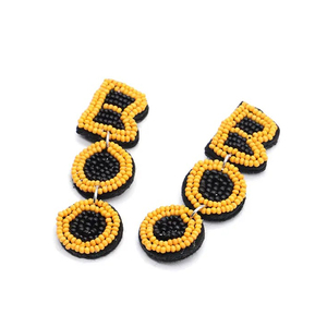 Pendientes de Cosplay chapados en oro geométricos de mejor diseño para mujer para aniversario y pendientes de cuentas de Halloween - Product Image 3