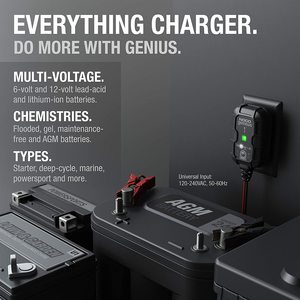 Chargeur/entreteneur de batterie pour véhicule, tracteur, VTT/UTV 1 Ampère (6V-12V) - Product Image 5