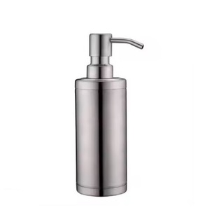 Top Quality Metal Liquid Soap & Shampoo <b>Dispenser</b> With <b>Pump</b> Silver Color Plated Attractive Look Bathroom & Washroom Accessories - Product Image 1