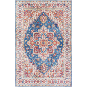 พรมปูพื้นแบบเปอร์เซียสมัยใหม่พรมพิมพ์ลายคอตตอนพรมอินเดียแบบสานเรียบ5x7ft - Product Image 4