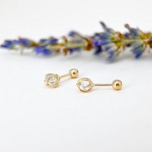 White Topaz Gemstone Stud <b>Earrings</b> Jewelry for Women Silver Boho Style Jewelry 925 Sterling Silver Trending <b>Handmade</b> <b>Earrings</b> - Product Image 2