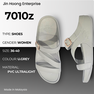 Sandalias de PVC para Mujer, Color Gris, Ligeras, Antideslizantes, Impermeables, Transpirables, Pantuflas Casuales, Proveedor Mayorista @migo 7010z - Product Image 1