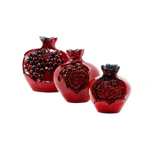 Ensemble de 3 décorations créatives en polyester en forme de grenade, idée originale pour la décoration de la maison - Product Image 2