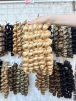 Meilleure qualité extensions de cheveux Remy vietnamiens bruts trame de peau ondulée naturelle trame de cheveux humains colorés